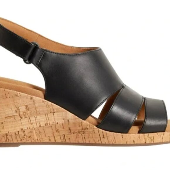 Rockport Briah Sling Wedge Sandals – Black, Women’s 10 - Picture 2 of 4